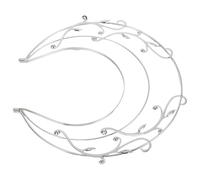 SHERCHPRY Diadema Tradicional China de Tres Capas para Mujer Aro Barroco Blanco para Boda y Disfraces Accesorio DIY para Tocado de Diosa y Fiesta Elegante