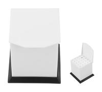 SHERCHPRY Dispensador de Bolitas de Algodón Transparente, Organizador Compacto para Pellets, Caja de Almacenamiento Higiénica para Clínica y Gestión de Instrumentos Dentales