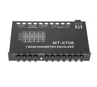 SHERCHPRY Ecualizador Digital de 7 Bandas para Coche Ecualizador de Audio Estéreo Ajustable Canal Gráfico para Amplificador de Coche Control de Tono para Sonido de Vehículo Diseño