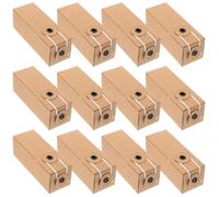 SHERCHPRY Embalaje para Cosméticos y Perfumes Diseño Compacto y Portátil Material de Papel Kraft Resistente 12 Cajas para Spa y Maquillaje