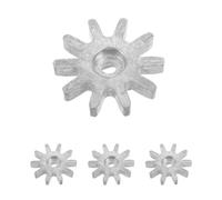 SHERCHPRY Engranaje Metálico 4 Piezas 4.30x4.30x1.20 cm para Máquina Expendedora de Bolas y Candy Dispenser, Estructura de Rueda Dentada, Plata