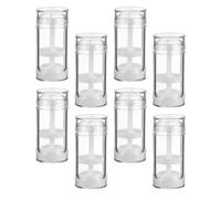 SHERCHPRY Envases Vacíos sin Olor de Plástico Blanco de 30 Ml 8 Botellas Recargables Dosificador Giratorio para Bálsamo Labial y Perfume Sólido Ideales para Viaje