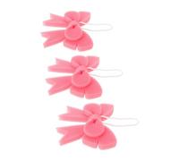 SHERCHPRY Esponja de baño para bebé 3 unidades con forma de lazo rosa, esponja para limpieza delicada y prevención de residuos, ideal para recién nacidos y mujeres