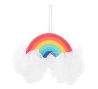 SHERCHPRY Esponja De Baño Para Niño Niña Forma De Arcoíris Blanda y Portátil Masajeadora Corporal Para Uso Doméstico Cuidado Suave Para Piel Infantil Accesorio De Baño Adorable Para Niño Niñ