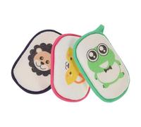 SHERCHPRY Esponjas De Baño Para Bebés 3 Piezas Tamaño Mediano Protegidas, Esponja Infantil Suave Para Recién Nacidos Adecuado Para Baño Diario Gancho Colgante Multicolor