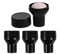 SHERCHPRY Esponjas para Maquillaje en Forma de Hongo 4 Piezas Mango Abs, Lavables y Portátiles para Aplicación Seca y Húmeda en Mujeres y Niñas