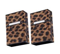 SHERCHPRY Estuche para Caja de Cigarrillos Portátil de 2 Piezas en Abs y PU, Fácil de Usar, Adecuado como Obsequio para Hombres Que Buscan Protección y Comodidad
