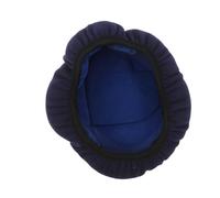 SHERCHPRY Funda Elástica para Cojín de Asiento de Taburete Plegable para Bastón, 20x19,5x3 Cm, de Vellón Polar Azul Oscuro, Cojín Portátil Transpirable para Apoyo y Comodidad en Movilidad