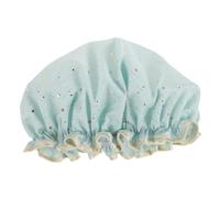 SHERCHPRY Gorro De Ducha Impermeable Con Gorro De Seda Y Lazo Gorros De Exfoliación Accesorios De Baño Para Mujer Champú Sin Agua Para Mujer Gorro De Ducha Para Cabello Largo Gorro De