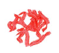 SHERCHPRY Gorros De Ducha Desechables 100 Piezas Rojo Protección Cabello Cuidado Facial y Baño Mujeres Uso Doméstico y Salones