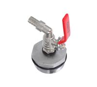 SHERCHPRY Grifo para Barril de 2 Pulgadas de Latón con Junta de Sellado Adaptador de Tanque Ibc de 3/4 Repuesto de Grifo para Dispensador de Agua Exterior Accesorio Industrial para Cubo