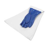 SHERCHPRY Guantes de Goma Gruesos para Arenado Industrial, Resistentes a Productos Químicos, Palma Reforzada, para Uso en Gabinetes de Chorro de Arena, Protección para Mano Derecha, Guantes