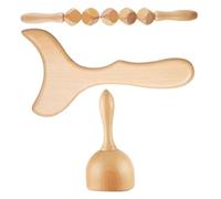 SHERCHPRY Herramienta De Raspador De Madera Para Masaje Corporal Rodillo Terapéutico Compacto De Herramientas De Masaje Hogar Para De Hombros y