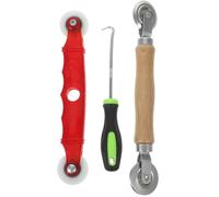 SHERCHPRY Herramienta de Rodillo para Mosquiteras con Doble Rodamiento Ruedas Duraderas y Mango Ergonómico Kit para Instalación Puertas y Ventanas Color Aleatorio