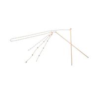 SHERCHPRY Horquilla de con Doble Cadena y Borlas para Accesorio Vintage para Peinados Bodas y Fiestas