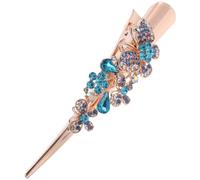 SHERCHPRY Horquillas Cabello De Cuerno Vintage Accesorios Gemas De Imitación Grandes Pasadores Para Fiesta Para Mujeres y Adolescentes