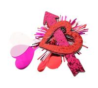 SHERCHPRY Horquillas Para El Pelo Con Forma De Corazón Para El Día De San Valentín, Horquillas Con Forma De Corazón Con Purpurina, Pasadores Antideslizantes Para El Pelo De Cocodrilo,