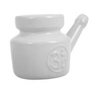 SHERCHPRY Jarra Cerámica de Limpieza Nasal de 350 Ml, Herramienta de Riego Nasal Fácil de Usar para Cambios Estacionales y Yoga, Experiencia de Limpieza No Irritante