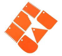 SHERCHPRY Juego de 6 Raspadores Dentados de Plástico para Esculpir Arcilla Estructura Firme y Fácil de Usar Producción de Esculturas de Cerámica