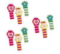SHERCHPRY Juego De 9 Piezas artesanías de Madera niños Reloj de simulación Reloj de Pulsera de Juguete Varios Estilos niño pequeño Chica de Madera es de Pulsera de Bambú