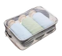 SHERCHPRY Juego de Botellas de Viaje Rellenable para Champú y Loción, Plástico 200 Ml, 3 Piezas Tapa de Flip-top, Diseño Compacto Estilo y Aguacate, Adecuado para Artículos de Tocador