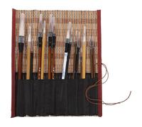 SHERCHPRY Juego de Pinceles Chinos para Caligrafía y Acuarela Set de 15 Piezas Cerdas Suaves Mangos Ergonómicos y Kit para Principiantes Adecuado para Pintura Tradicional y Escritura