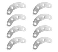 SHERCHPRY Kit de 4 Pares de Placas de Talón de Hierro 48 Mm Protectoras para Reparación de Zapatos y Botas al Aire Libre