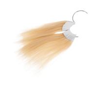 SHERCHPRY Kit de Prueba de Cabello Humano con Muestras de Tinte Realistas 30 Piezas y Herramientas para Mejorar Habilidades para Entrenamiento en Peluquería