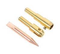 SHERCHPRY Kit de Reparación de Carrocería Mandril Triangular Metálico, Extractor de Abolladuras para Máquina de Soldadura por Puntos, 3 Piezas para Reparación de Chapa Metálica