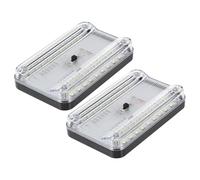 SHERCHPRY Lámpara de Techo LED Delgada para Coche Luz Interior de 36 LED para Lectura Nocturna 2 Piezas Compatible Luces de Cortesía y Maletero Fácil Instalación sin Cableado