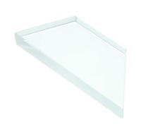 SHERCHPRY Lente de Vidrio Óptico Convexa para Enseñanza Física, Material Didáctico de Laboratorio, Lente Semicircular Transparente para Experimentos Científicos en Educación Secundaria