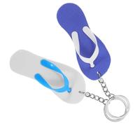 SHERCHPRY Llaveros de Playa 6 Piezas Diseño de Mini Sandalias Flotantes en Eva, Colgantes Decorativos para Bolsos y Mochilas, Resistentes y Multiusos para Verano