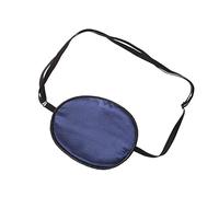 SHERCHPRY Máscara Ocular de Seda Ojo Azul Marino, Antifaz Ajustable para Ambliopía y Estrabismo, Tamaño Adulto, Cómodo y Ligero para Uso Nocturno y Terapia Visual