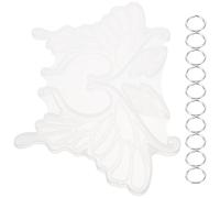 SHERCHPRY Molde de Silicona para Pendientes de Resina Epoxi Flexible y Duradero con Anillos Abiertos para Clips de Oreja Tipo Ala de Insecto Reutilizable y Suave para Piel para Manualidades