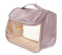 SHERCHPRY Neceser Portátil para Viaje Neceser Transparente De Maquillaje Bolsa De Aseo para Mujer Organizador De Cosméticos Ventana para Uso Hotel