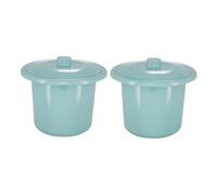 SHERCHPRY Orinal Portátil Plástico Para Niños 2 Piezas Con Tapa, Recipiente Urinario Grueso, Escupidera Compacta, Uso Nocturno Doméstico, Cómodo Para Bebés y Niños Pequeños