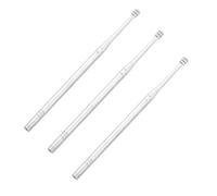 SHERCHPRY Palillos para Eliminar la Cera del Oído Diseño en Espiral Juego de 3 de Acero Inoxidable, Portátiles Herramienta de Limpieza para Adultos y Niños