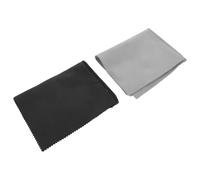 SHERCHPRY Paños Limpiadores de Plata 2 Piezas Paño para Pulir Joyas de Plata Reversible de 4 Capas Colores Negro y Gris Limpieza Profunda sin Agua para Joyas Relojes Gafas y Pantallas