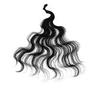 SHERCHPRY Paquete de Cabello para Peluca Moño Postizo de Cabello Rizado Elementos Esenciales para Pelucas Coleta Sintética Ondulada para Uso Diario y Fiestas Africano para Mujeres