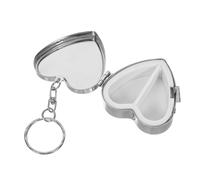 SHERCHPRY Pastillero Portátil Forma De Corazón Caja para Guardar y Pastillas Organizador De Viajes Pequeño para Llevar El Bolso Bolsillo