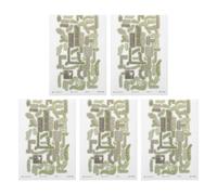 SHERCHPRY Pegatinas de Baldosas Adhesivas 3D para Suelo de Jardín Zen, 5 Piezas Recortables Fuerte Adhesivo, Imitación Piedra y Ladrillo para Modelos de Caja de Arena, Accesorios para Casas