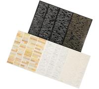 SHERCHPRY Pegatinas Vintage de Tiras Literarias Adhesivas para Scrapbooking y Diario 3 Paquetes 12 Hojas Decorativas para Álbumes y Manualidades de Papelería