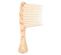 SHERCHPRY Peine de Dientes Anchos para Barba y Cabello Material Sintético Beige, Dientes Suaves Que No Tiran, Adecuado para Uso en Casa