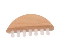 SHERCHPRY Peine De Masaje De Cuarzo Rosa Mini Peine Del Cuero Cabelludo Masaje Para El Cabello Masaje De Cuero Cabelludo Peine De Masaje En Cuero Cabelludo Piedra De Jade Forma De Madera