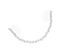 SHERCHPRY Peine De Pelo Simple Para Novia Cadena De Cristal Accesorio De Boda Decoración Cabello Joyería Cabello Para Ceremonia De Boda