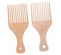 SHERCHPRY Peine Plano De Madera Aceite Peine Para Pelucas Afroamericanas Largos Para Desenredar El Cabello