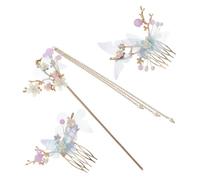 SHERCHPRY Peine y Horquilla Pelo Joyas Cabello Hechas Mano Accesorios Cabello Para Mujer Para Bodas Fiestas Al Aire Eventos Especiales