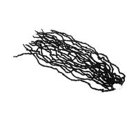 SHERCHPRY peluca de rastas extensiones de ganchillo pelo de ganchillo extensiones de rastas extensiones de pavor cabello humano trenzado retorcidas Alambre de alta temperatura Black
