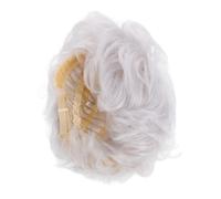 SHERCHPRY pelucas de pelo corto para mujer peluca de anciana Disfraz de señora Dudafire pelucas cortas peluca de señora claus Alambre de alta temperatura
