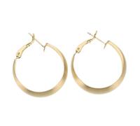 SHERCHPRY Pendientes de Aro Metálicos Vintage Dorados Pendientes Redondos Gruesos Huecos para Mujer Accesorios Retro Simples para Oficina y Ocasiones Especiales para Día Madre